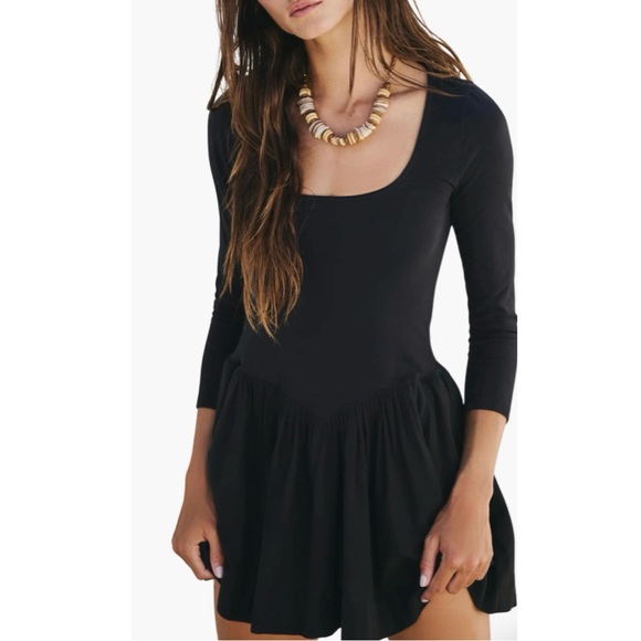 Free People Dresses & Skirts - NWT Free People Free-est Onda Long Sleeve Drop Waist Mini Dress